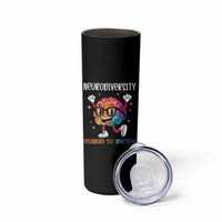 Neurodiversity Brain Skinny Tumbler Celebrate The Spectrum Autism Acceptance ASD ADHD