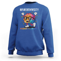 Neurodiversity Brain Sweatshirt Celebrate The Spectrum Autism Acceptance ASD ADHD