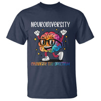 Neurodiversity Brain T Shirt Celebrate The Spectrum Autism Acceptance ASD ADHD