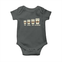 Funny Autism Mom Baby Onesie Coffee Support Autistic