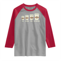 Funny Autism Mom Raglan Shirt Coffee Support Autistic