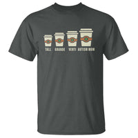 Funny Autism Mom T Shirt Coffee Support Autistic