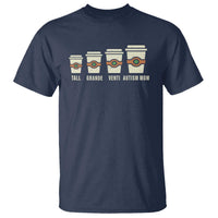 Funny Autism Mom T Shirt Coffee Support Autistic