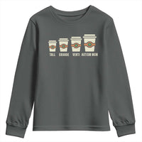 Funny Autism Mom Youth Sweatshirt Coffee Support Autistic