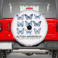 Autism Awareness Blue Butterflies Spare Tire Cover Accept Love Understand
