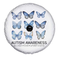 Autism Awareness Blue Butterflies Spare Tire Cover Accept Love Understand