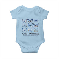 Autism Awareness Blue Butterflies Baby Onesie Accept Love Understand