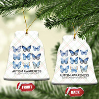 Autism Awareness Blue Butterflies Ceramic Ornament Accept Love Understand - Wonder Print Shop