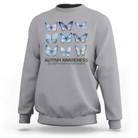 Autism Awareness Blue Butterflies Sweatshirt Accept Love Understand