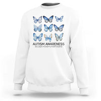 Autism Awareness Blue Butterflies Sweatshirt Accept Love Understand