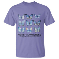 Autism Awareness Blue Butterflies T Shirt Accept Love Understand