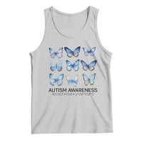 Autism Awareness Blue Butterflies Tank Top Accept Love Understand