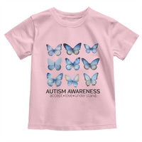 Autism Awareness Blue Butterflies Toddler T Shirt Accept Love Understand