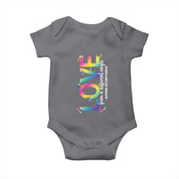 Autism Acceptance Baby Onesie Love From a Different Angle Rainbow Infinity