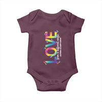 Autism Acceptance Baby Onesie Love From a Different Angle Rainbow Infinity