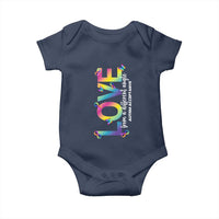 Autism Acceptance Baby Onesie Love From a Different Angle Rainbow Infinity