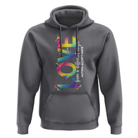 Autism Acceptance Hoodie Love From a Different Angle Rainbow Infinity