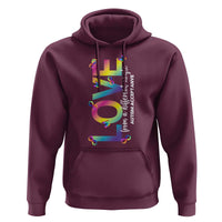 Autism Acceptance Hoodie Love From a Different Angle Rainbow Infinity