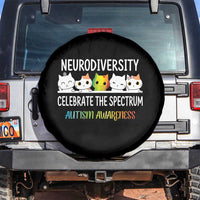 Cute Cats Autism Embrace Spare Tire Cover Neurodiversity Celebrate The Spectrum