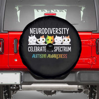 Cute Cats Autism Embrace Spare Tire Cover Neurodiversity Celebrate The Spectrum