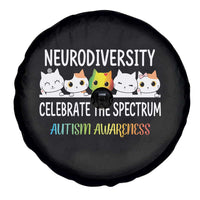 Cute Cats Autism Embrace Spare Tire Cover Neurodiversity Celebrate The Spectrum