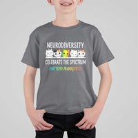 Cute Cats Autism Embrace T Shirt For Kid Neurodiversity Celebrate The Spectrum