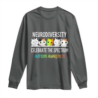 Cute Cats Autism Embrace Long Sleeve Shirt Neurodiversity Celebrate The Spectrum