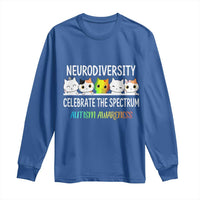 Cute Cats Autism Embrace Long Sleeve Shirt Neurodiversity Celebrate The Spectrum
