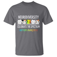 Cute Cats Autism Embrace T Shirt Neurodiversity Celebrate The Spectrum