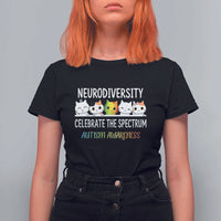 Cute Cats Autism Embrace T Shirt For Women Neurodiversity Celebrate The Spectrum