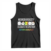 Cute Cats Autism Embrace Tank Top Neurodiversity Celebrate The Spectrum