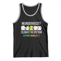 Cute Cats Autism Embrace Tank Top Neurodiversity Celebrate The Spectrum