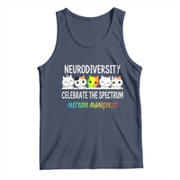 Cute Cats Autism Embrace Tank Top Neurodiversity Celebrate The Spectrum