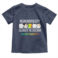 Cute Cats Autism Embrace Toddler T Shirt Neurodiversity Celebrate The Spectrum