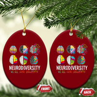 Embrace Neurodiversity Ceramic Ornament We All Think Differently - Wonder Print Shop