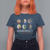 Embrace Neurodiversity T Shirt For Women We All Think Differently