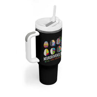Embrace Neurodiversity Tumbler With Handle We All Think Differently
