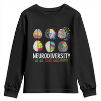 Embrace Neurodiversity Youth Sweatshirt We All Think Differently