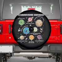 Neurodiverse Universe Spare Tire Cover Autism Awareness ASD ADHD Neurodiversity Sped Teacher