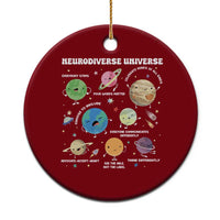 Neurodiverse Universe Ceramic Ornament Autism Awareness ASD ADHD Neurodiversity Sped Teacher - Wonder Print Shop