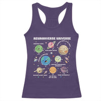 Neurodiverse Universe Racerback Tank Top Autism Awareness ASD ADHD Neurodiversity Sped Teacher
