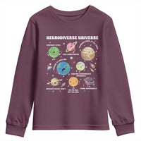 Neurodiverse Universe Youth Sweatshirt Autism Awareness ASD ADHD Neurodiversity Sped Teacher