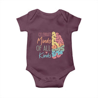 Embrace Neurodiversity Baby Onesie Celebrate Minds of All Kinds Teacher ASD