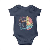 Embrace Neurodiversity Baby Onesie Celebrate Minds of All Kinds Teacher ASD