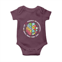 Embrace Neurodiversity Baby Onesie Neurodiverse Brain Autism Awareness ADHD Autistic
