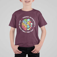 Embrace Neurodiversity T Shirt For Kid Neurodiverse Brain Autism Awareness ADHD Autistic