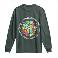 Embrace Neurodiversity Long Sleeve Shirt Neurodiverse Brain Autism Awareness ADHD Autistic