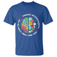 Embrace Neurodiversity T Shirt Neurodiverse Brain Autism Awareness ADHD Autistic