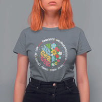 Embrace Neurodiversity T Shirt For Women Neurodiverse Brain Autism Awareness ADHD Autistic