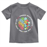 Embrace Neurodiversity Toddler T Shirt Neurodiverse Brain Autism Awareness ADHD Autistic